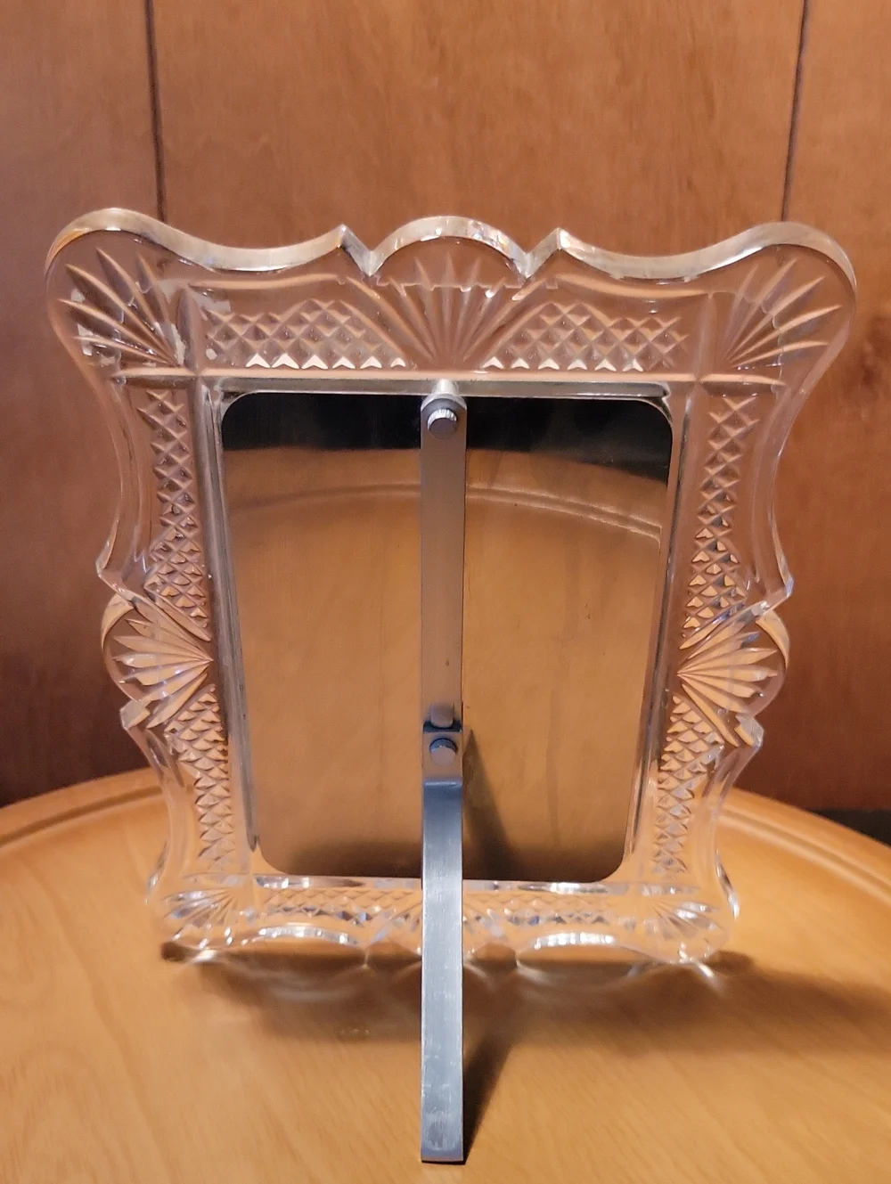 Waterford Crystal  Decorative Picture Frame Silver Plate with Mounting Easel Leg